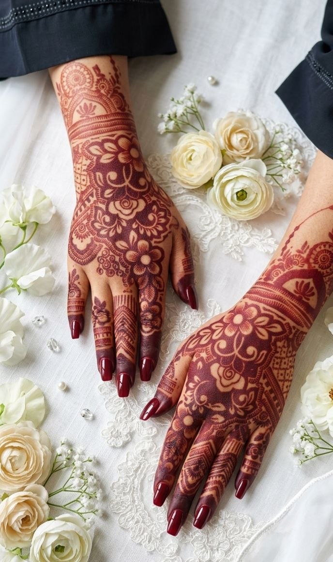 Back hand design (both hands)